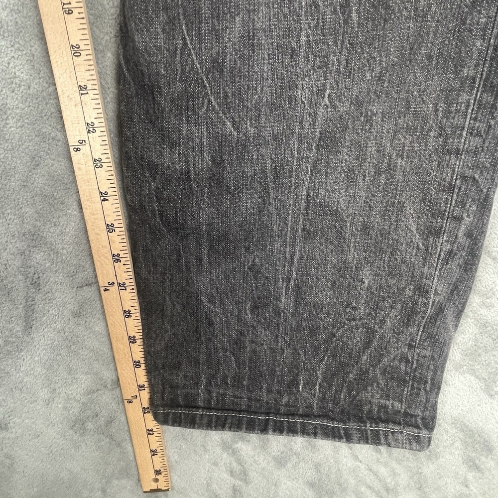 Sean John Embroidered Wide Leg Jean Men Relaxed Streetwear Baggy Denim 38X33 Y2K - Picture 7 of 8